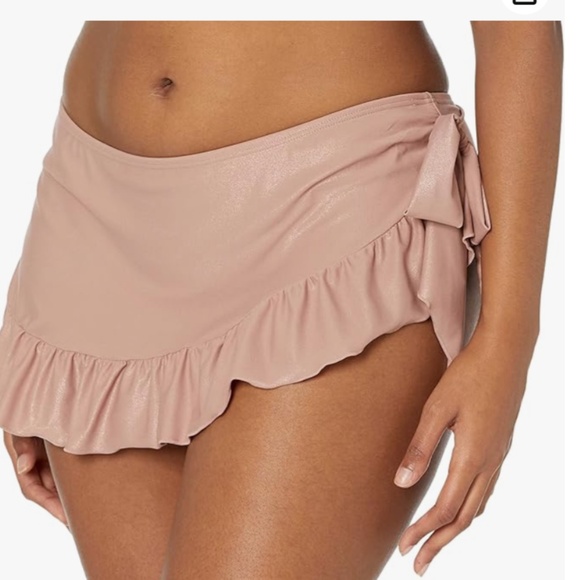 Smart & Sexy Side-tie Swim Skirt Sz S Leopard Print - Picture 7 of 9